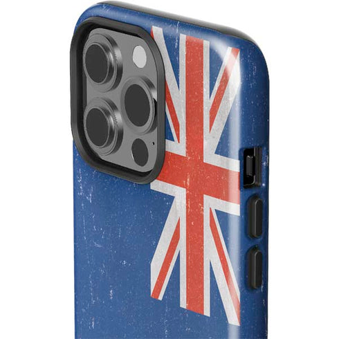 New Zealand Flag Distressed iPhone 15 Pro Impact Case